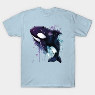 Ocean Symphony: Captivating Watercolor Orca T-Shirt